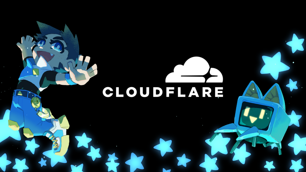 Share your Cloudflare project on Social Media background