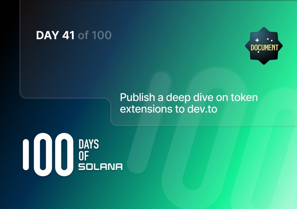 Publish a deep dive on token extensions to DEV background