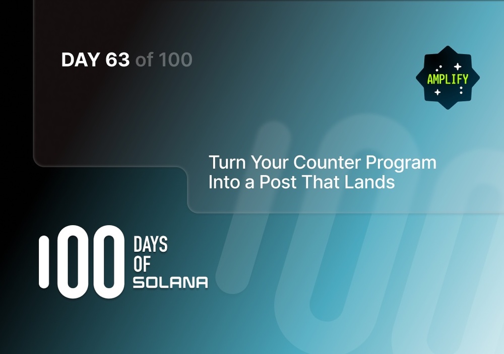 Turn your counter program into a post that lands background