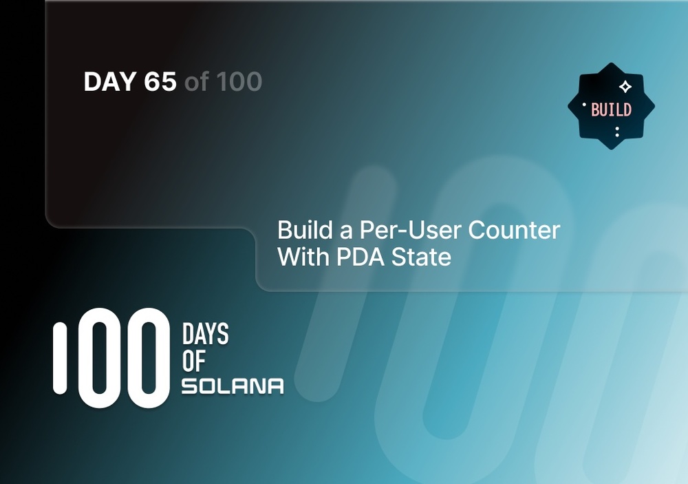 Build a per-user counter with PDA state background