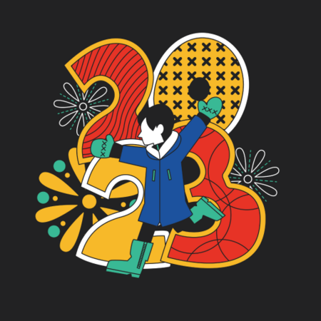 Hacky New Year! background