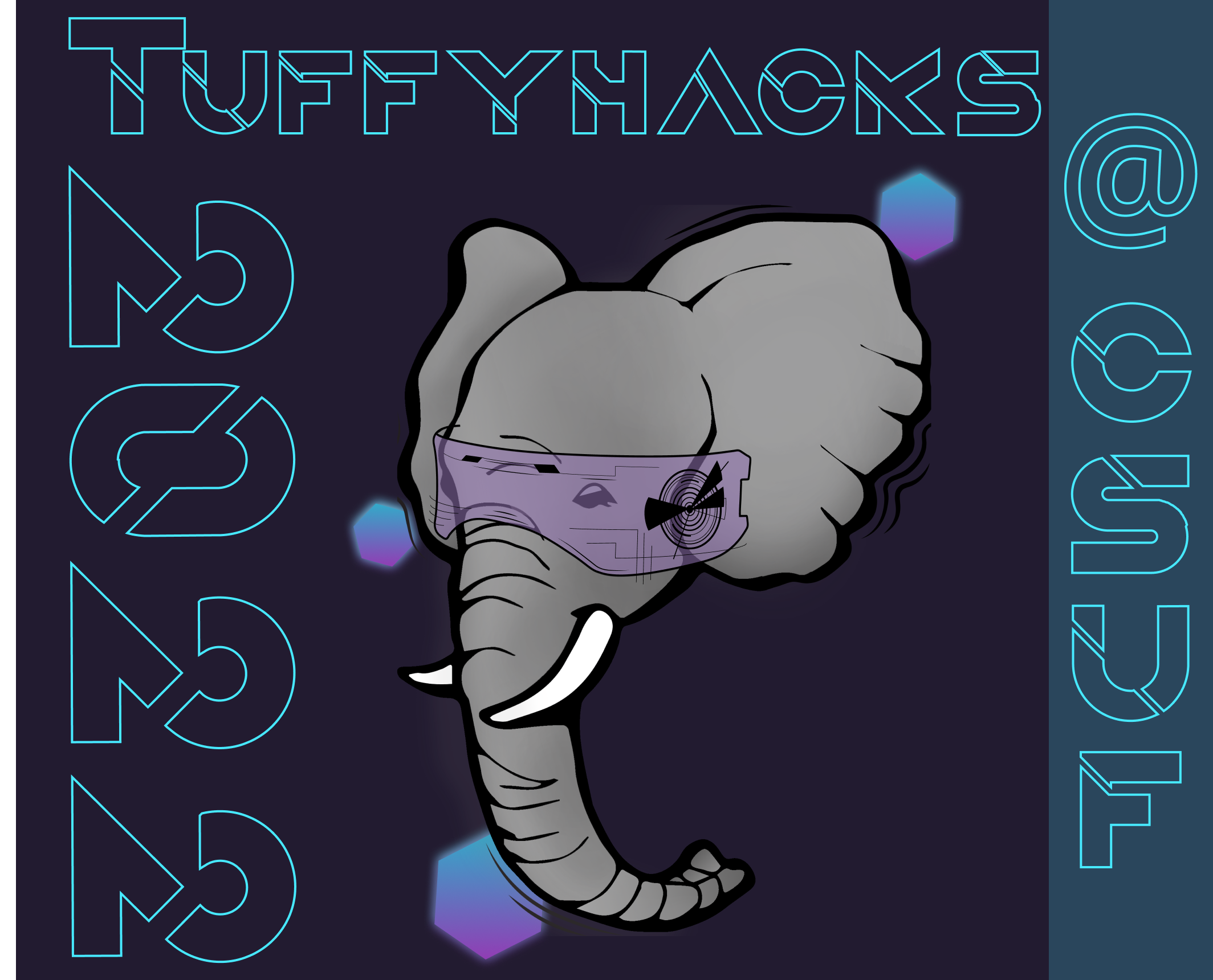 TuffyHacks 2022 background