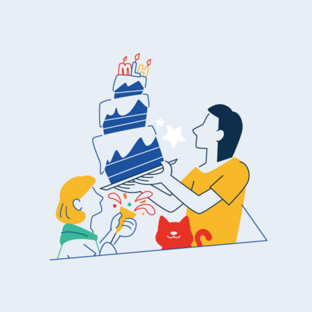 Hacky Birthday MLH background