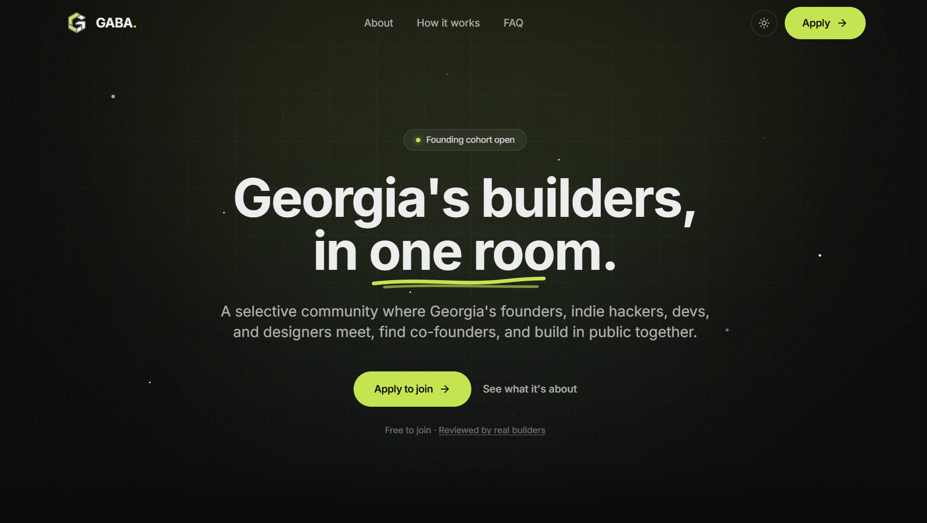 GABA Hackday background