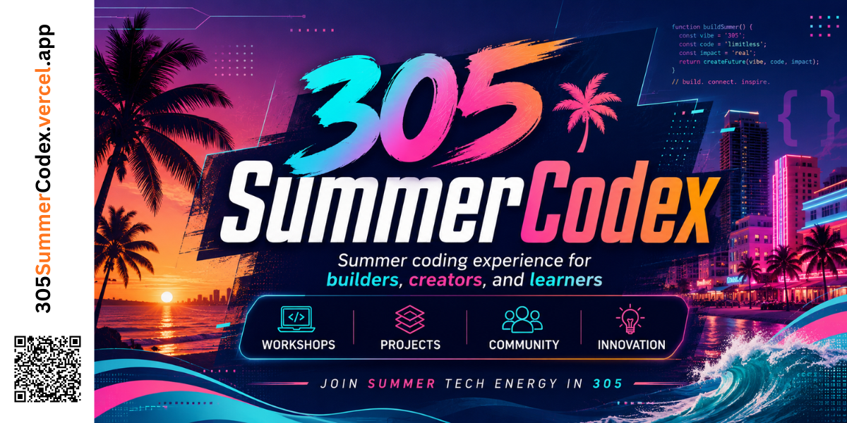 305 SummerCodeX Edition July 2026 background