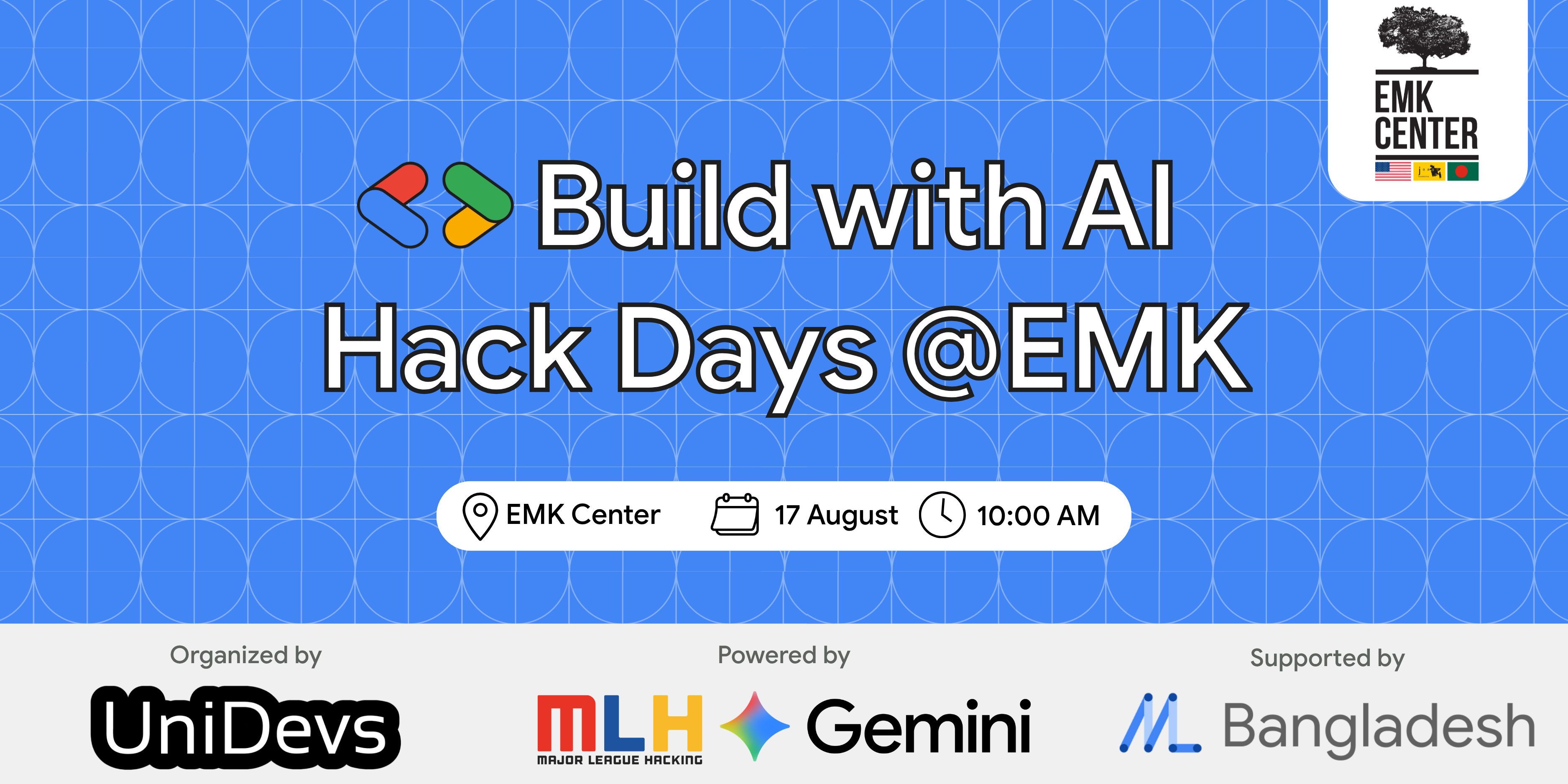 Build With AI Hacks Days @EMK background