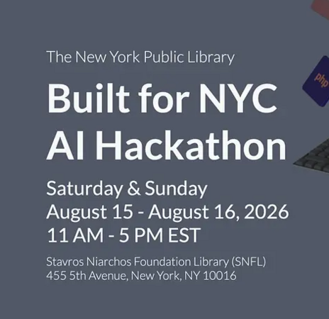 Built for NYC: AI Hackathon at NYPL background