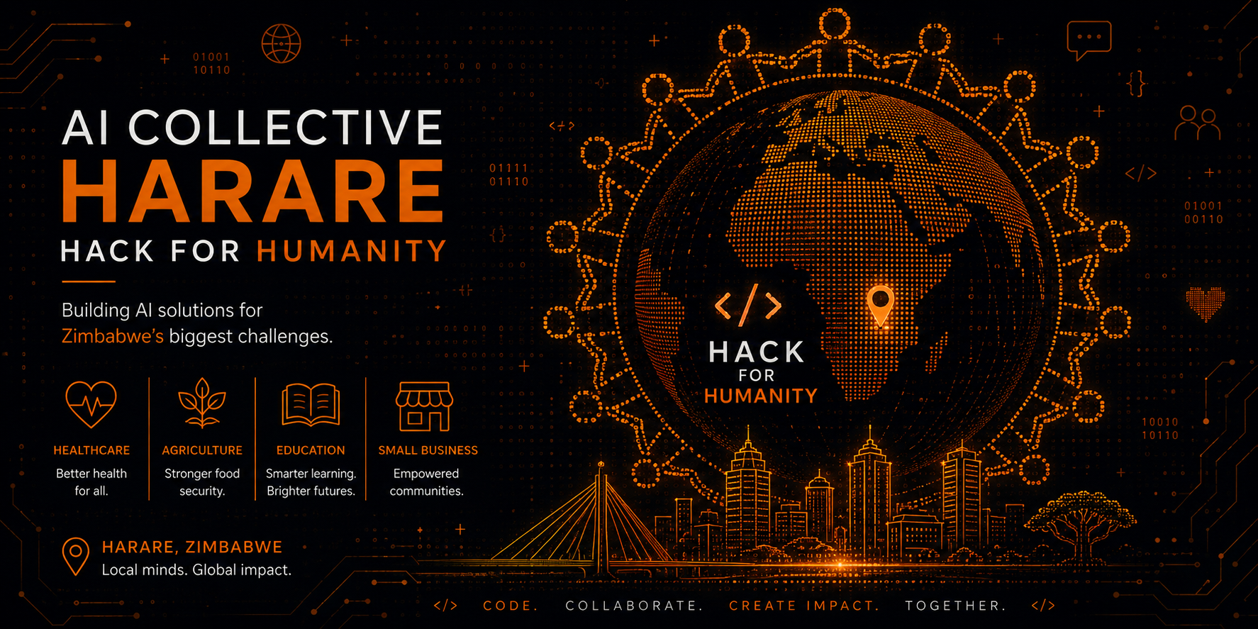 Harare Hack for Humanity background