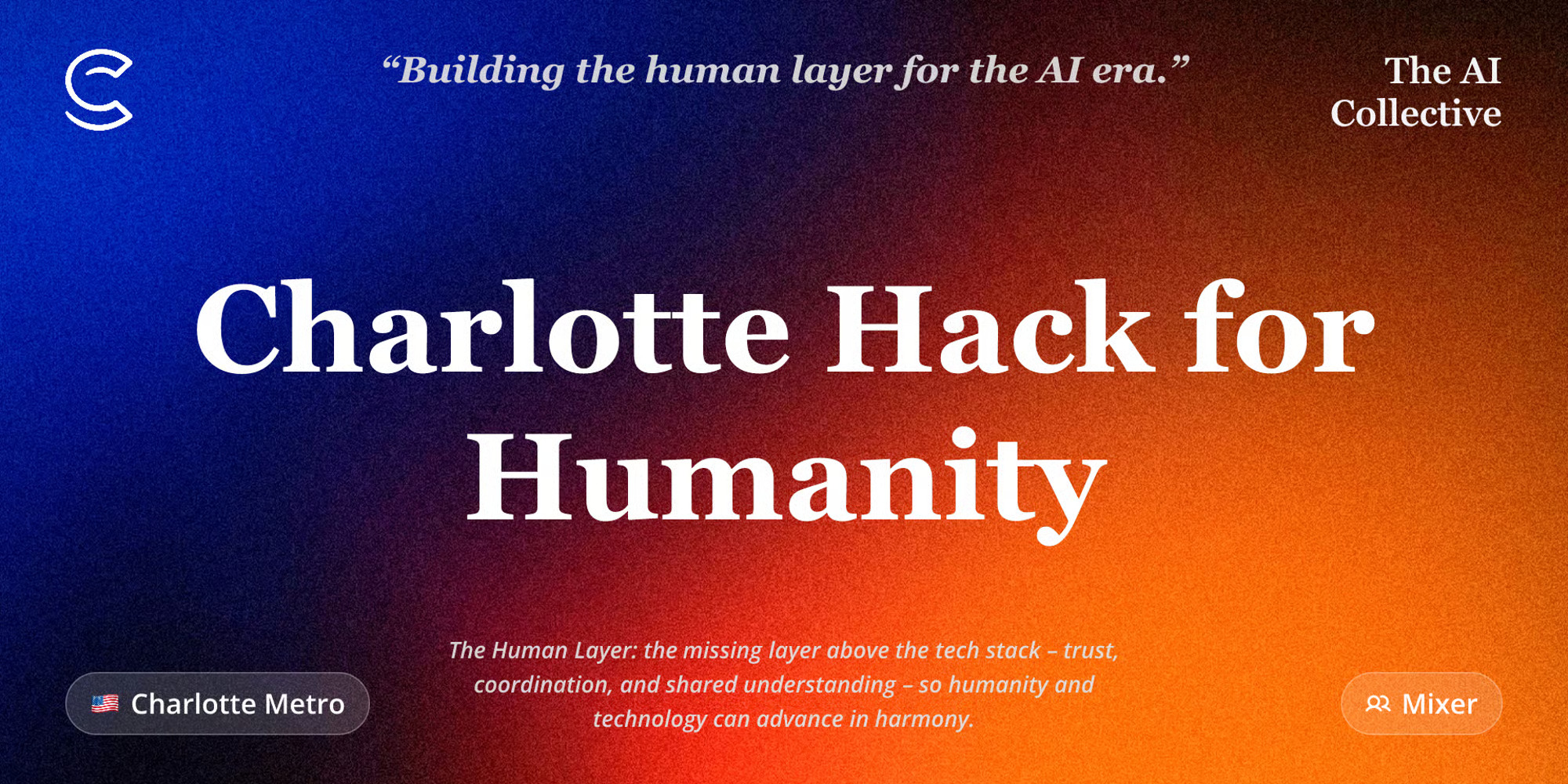 Charlotte Hack for Humanity background