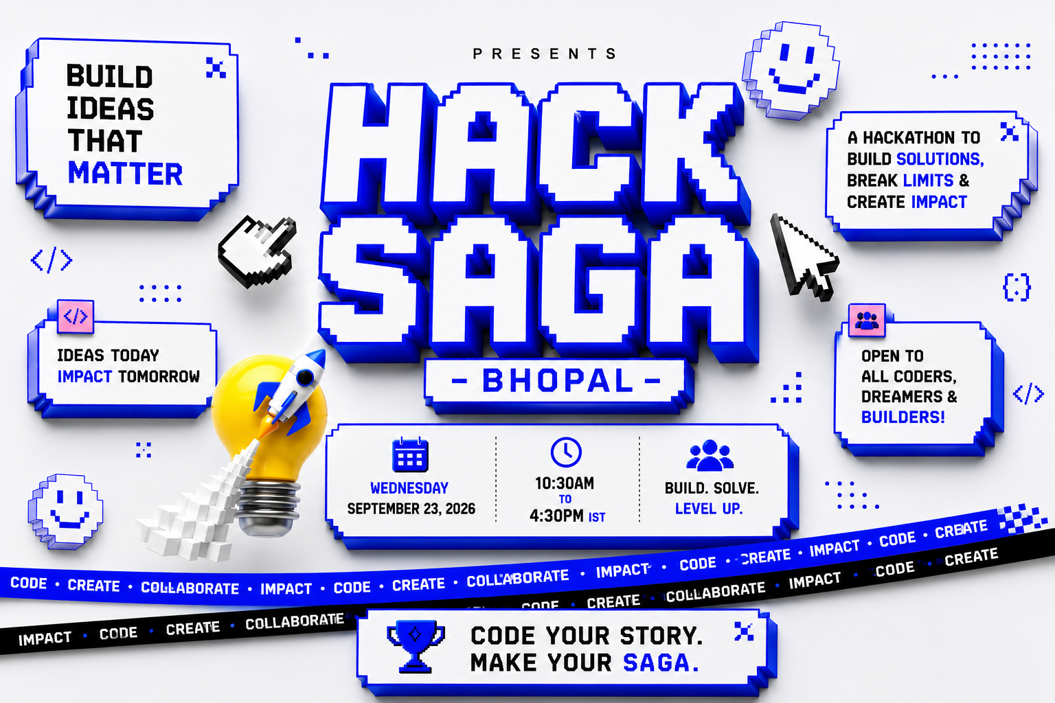 HackSaga - Bhopal background