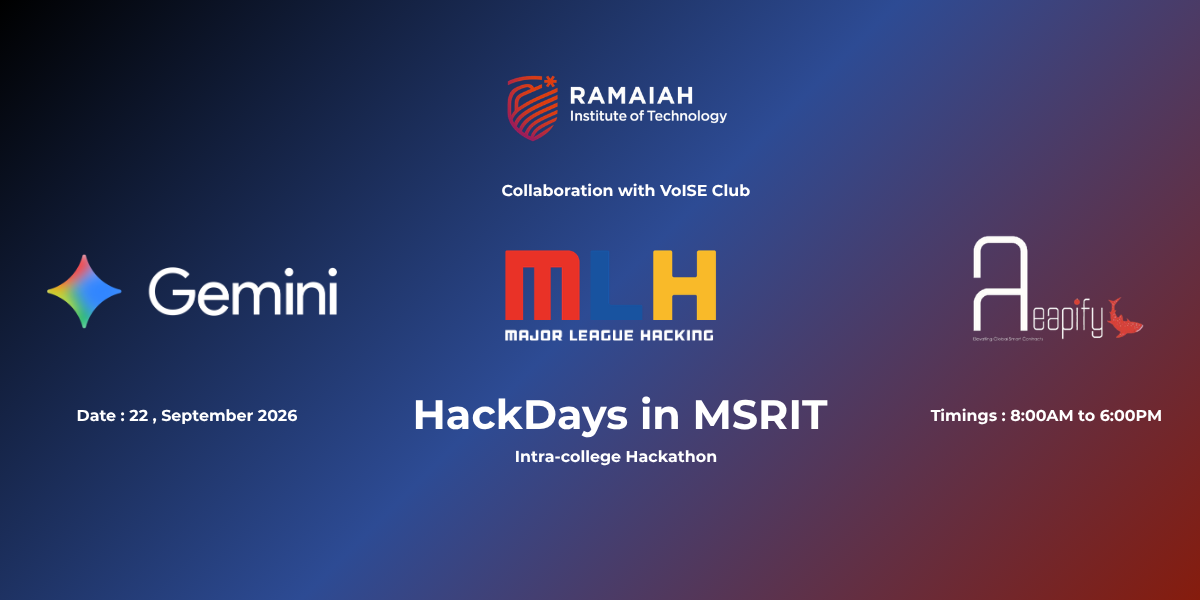 HackDays in MSRIT background