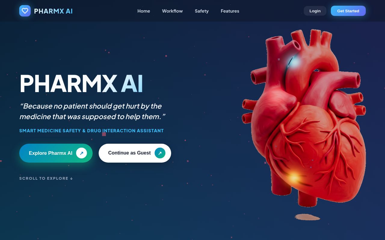 Pharmx AI — Smart AI Medicine Safety & Drug Interaction Assistant ...